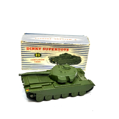 514 - Dinky Military Super Toys Boxed Centurion Tank No 651 In Original Box