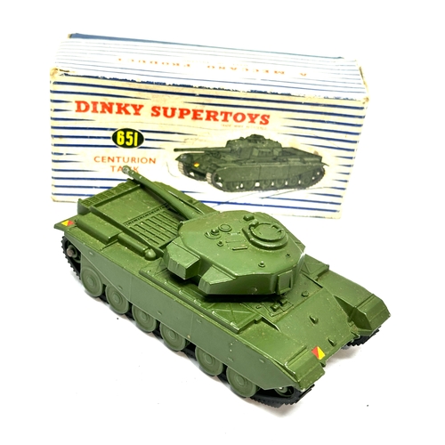 514 - Dinky Military Super Toys Boxed Centurion Tank No 651 In Original Box