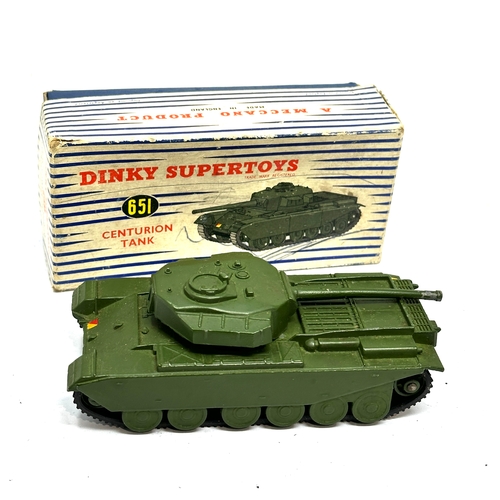 514 - Dinky Military Super Toys Boxed Centurion Tank No 651 In Original Box