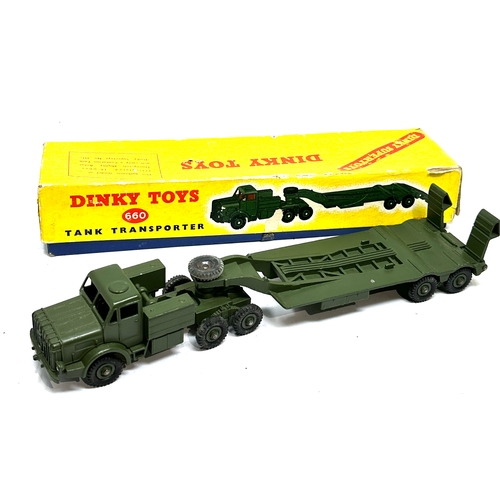 515 - Dinky 660 Thornycroft Mighty Antar Tank Transporter  in original box