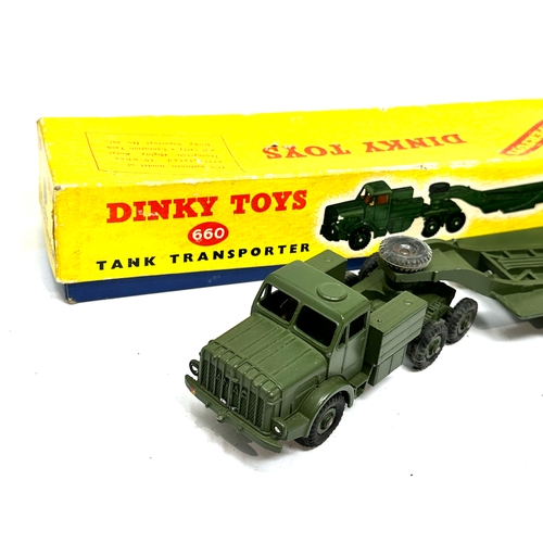 515 - Dinky 660 Thornycroft Mighty Antar Tank Transporter  in original box