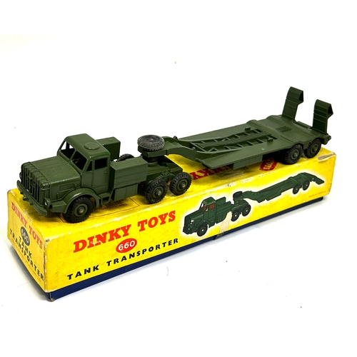 515 - Dinky 660 Thornycroft Mighty Antar Tank Transporter  in original box