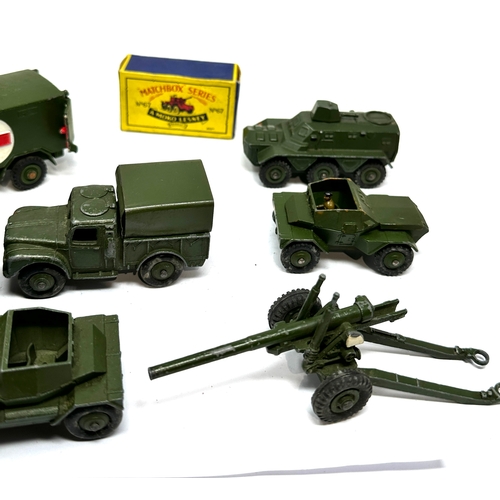 520 - Selection of Dinky military vehicles