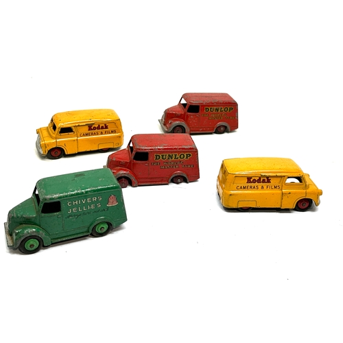 524 - Selection of Dinky vans dunlop ,kodak chivers