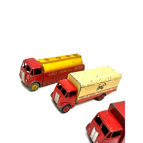 527 - selection of dinky trucks inc big bedford guy & alfa monarch