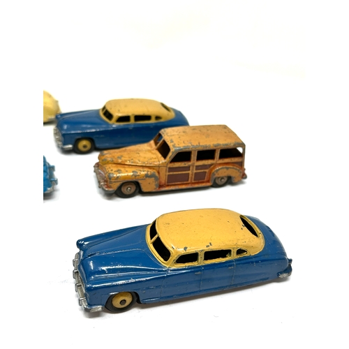 529 - selection of dinky cars includes hudson sedan bristol 450 studebaker etc