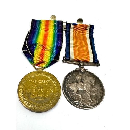 454 - ww1 medal pair to 766635 pte g.birdsall 28-london .r