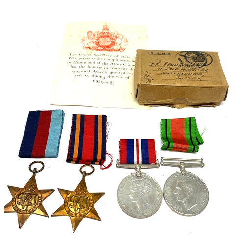 456 - Boxed ww2 medal group inc burma star etc