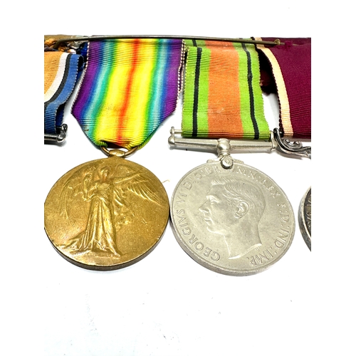 457 - ww1 & ww2 medal group inc silver war medal long service & good conduct medal ww2 pair to 19127 spr w... 