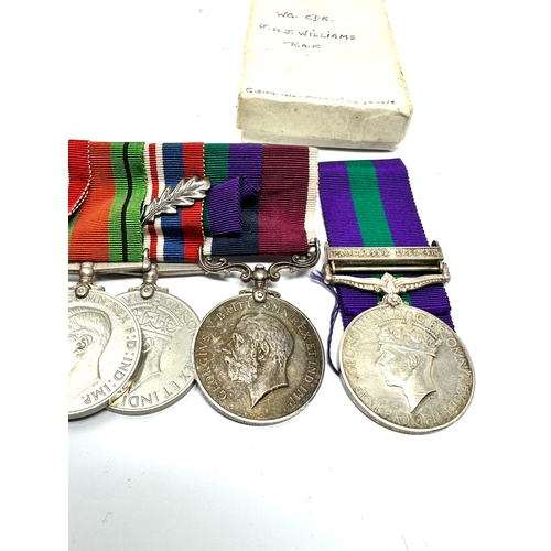 461 - ww1 & ww2 medal group to wing commander j.h.j williams r.a.f on G.s.m ww1 medals named 238452 .3.a.n... 