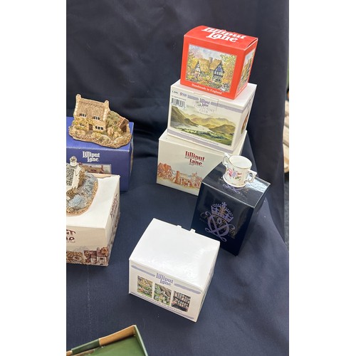 87 - Selection of boxed Lilliput Lane cottages to include Inglewood, Ugly House, Waterside Mill, The Farr... 