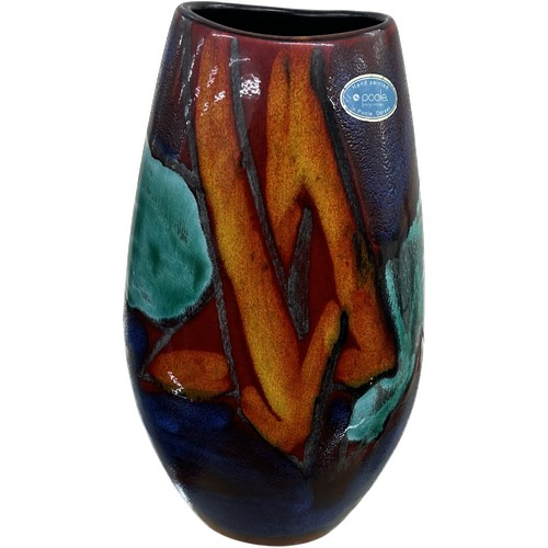 541 - Poole Pottery Graffiti small Manhattan vase, overall height 26cm, good overall condition