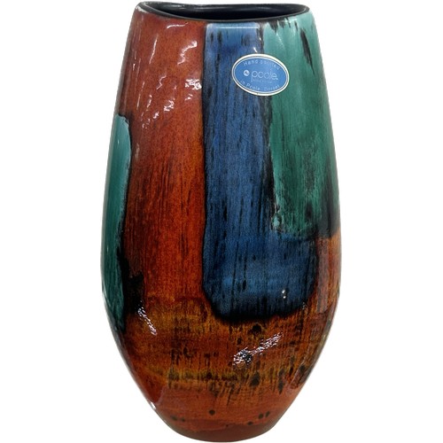 540 - Poole Pottery Graffiti small vase, overall height 26cm, good overall condition