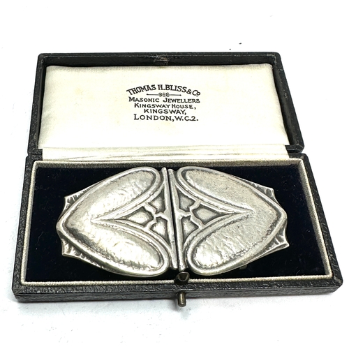1 - Antique silver Archibald Knox for cymric liberty & co buckle measures approx 8.2cm by 4.4cm Birmingh... 