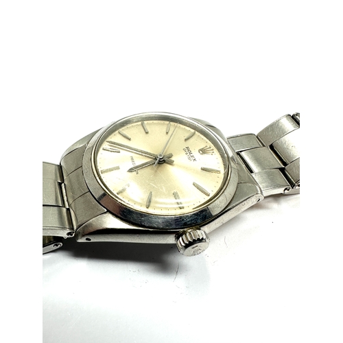 428 - Gents Rolex oyster precision s/steel the watch is ticking