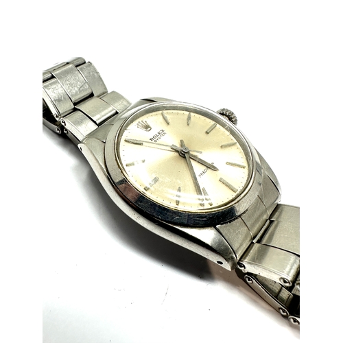 428 - Gents Rolex oyster precision s/steel the watch is ticking