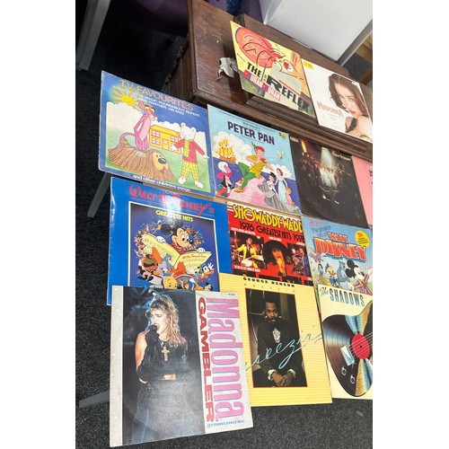 40 - Selection of LP's and singles to include Shadows, Disney etc