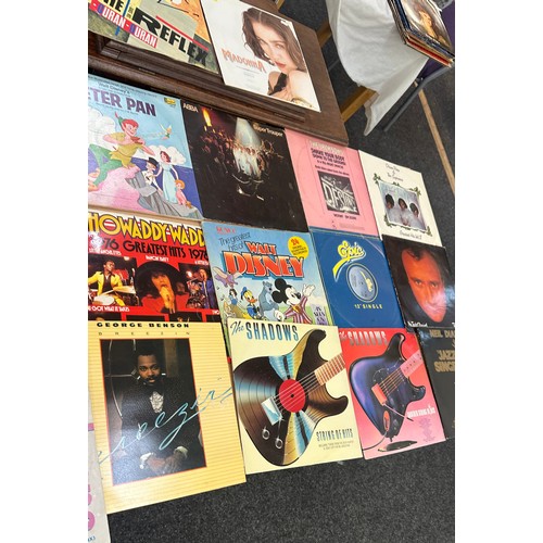 40 - Selection of LP's and singles to include Shadows, Disney etc