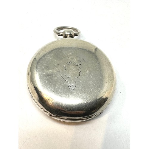 417 - STERLING SILVER Cased Gents Vintage POCKET WATCH Key-wind Working