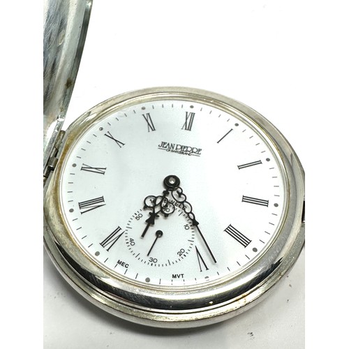 425 - Vintage Gents Sterling Silver Pocket Watch Hand-wind Working presentation engraved