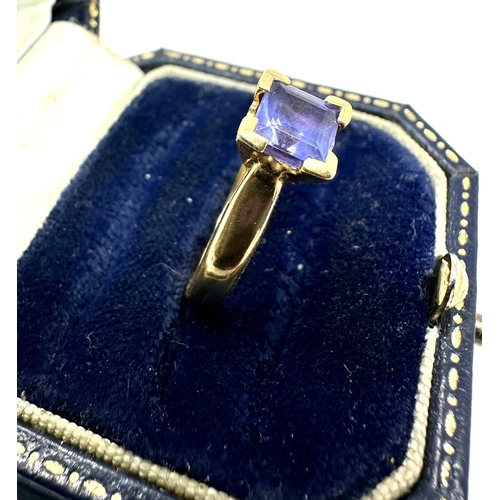 102 - 18ct gold tanzanite ring weight 4.4g