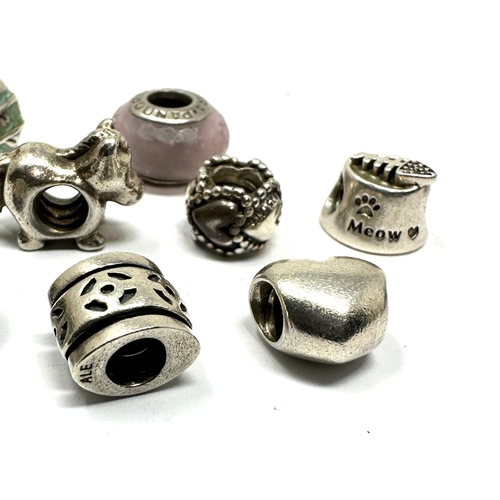 264 - 8 silver pandora charms