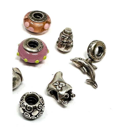 266 - 8 silver pandora charms