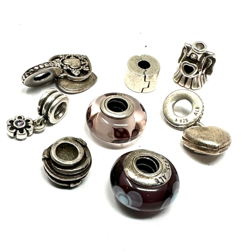 267 - 8 silver pandora charms