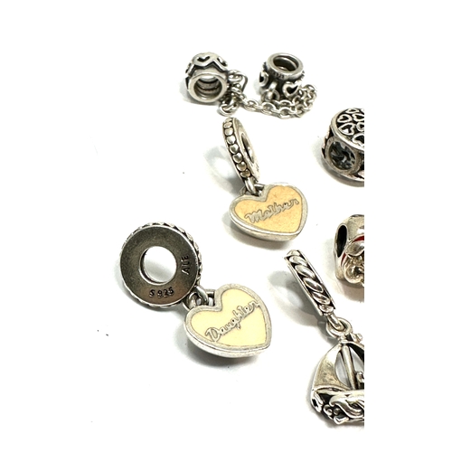 268 - 8 silver pandora charms