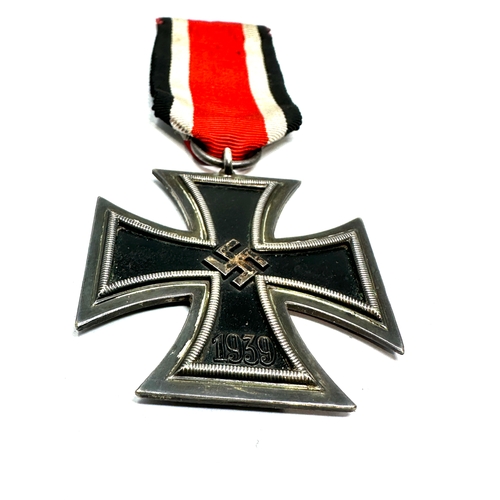 352 - ww2 german iron cross 2nd class ring number 100