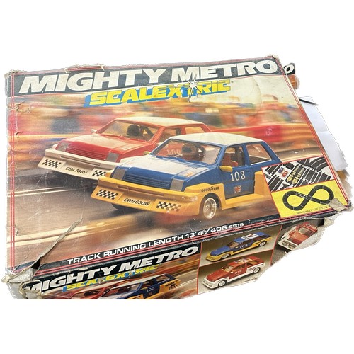 286 - Boxed Scalextric C880 Mighty Metro Electric Model Racing Slot Car Set - untested