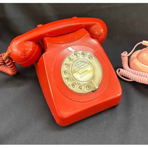 47 - Two vintage telephones, untested