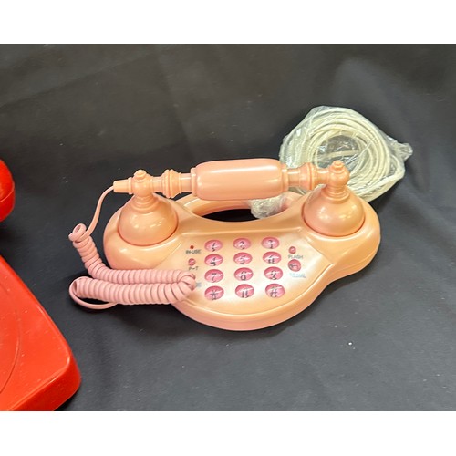 47 - Two vintage telephones, untested