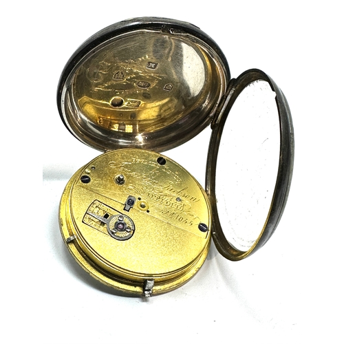 415 - Antique open face pocket watch Jonathan jackson Liverpool the watch will tick when shaken but tops k... 