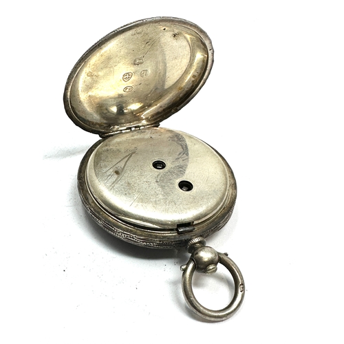 416 - Antique silver fob watch the watch is not ticking