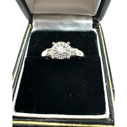 137 - 18ct white gold diamond ring 0.41ct diamonds weight 2.7g