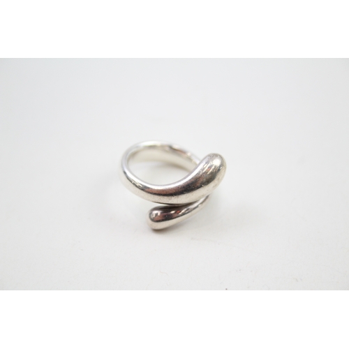 307 - Silver ring by Elsa Peretti for designer Tiffany & Co (10g)