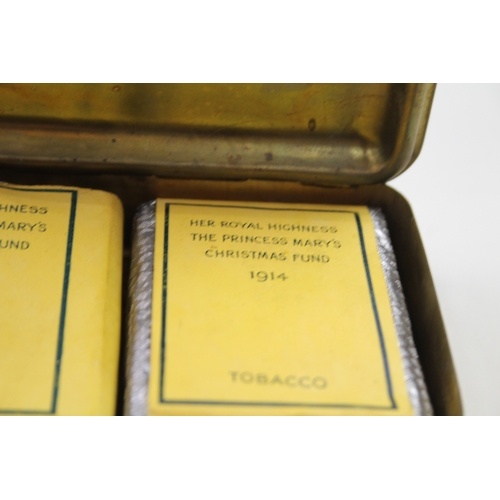 371 - WW1 1914 Princess Mary Tin  & Contents inc. Tobacco & Cigarettes