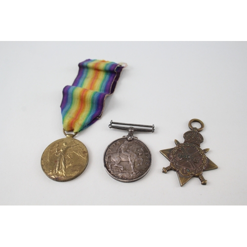 373 - WW1 Navy Medals Named Star & War 213490 C. Rogers A.B R.N