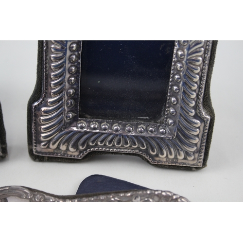 36 - 3 x .925 sterling slilver photograph frames