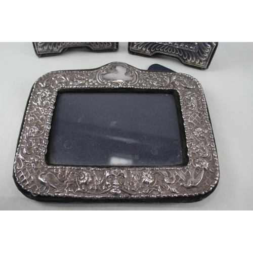 36 - 3 x .925 sterling slilver photograph frames