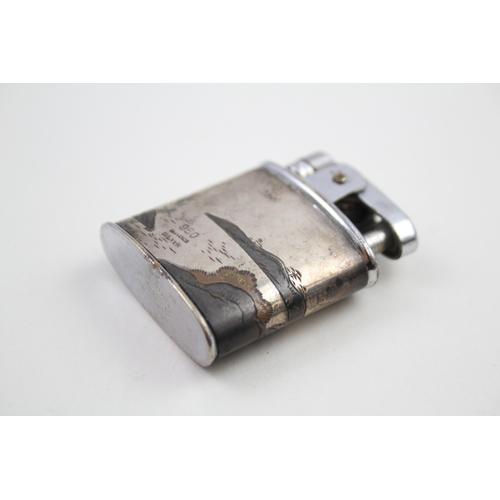 37 - .950 silver cased cigarette lighter