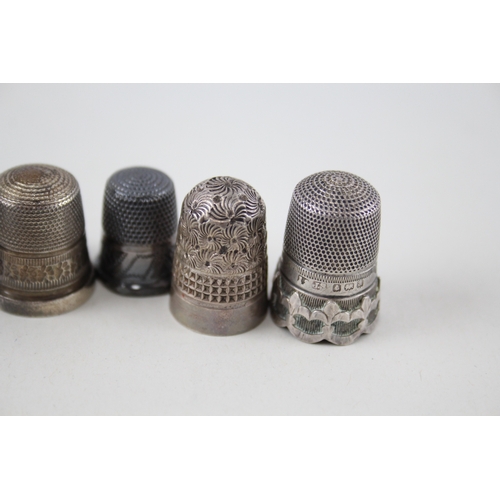 46 - 8 x .925 sterling thimbles inc charles horner