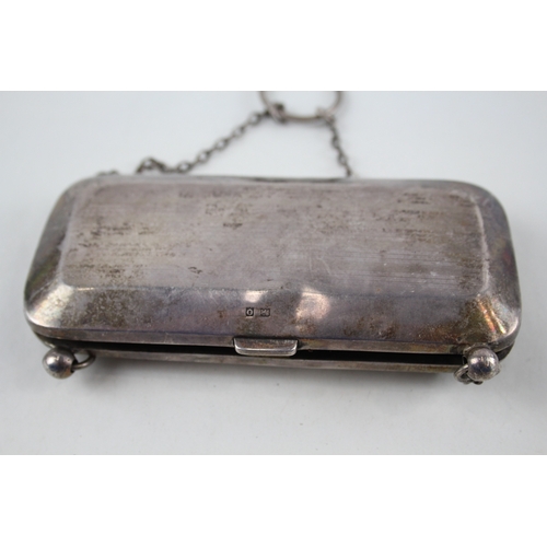 62 - .925 sterling ladies coin purse / bag