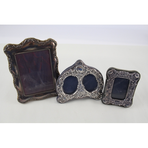 70 - 3 x .925 sterling photograph frames