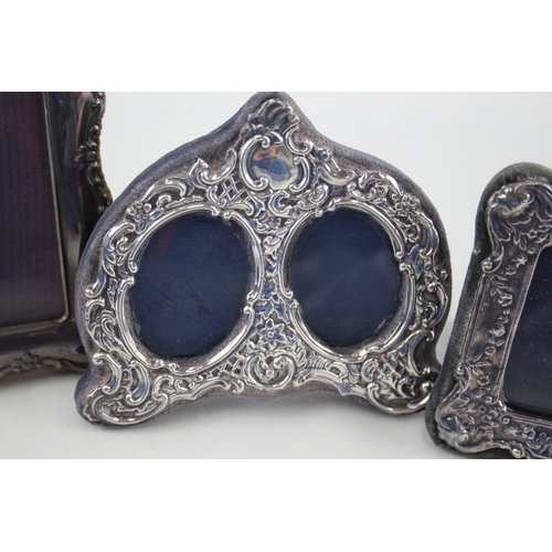 70 - 3 x .925 sterling photograph frames