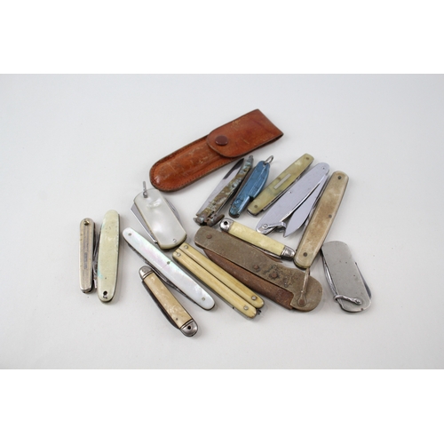 477 - 15 x Vintage Assorted Pocket KNIVES