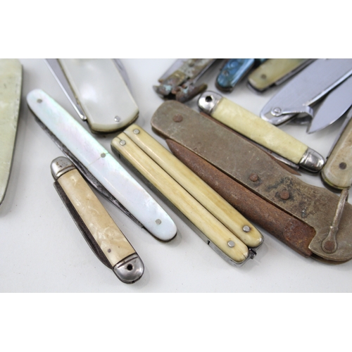 477 - 15 x Vintage Assorted Pocket KNIVES