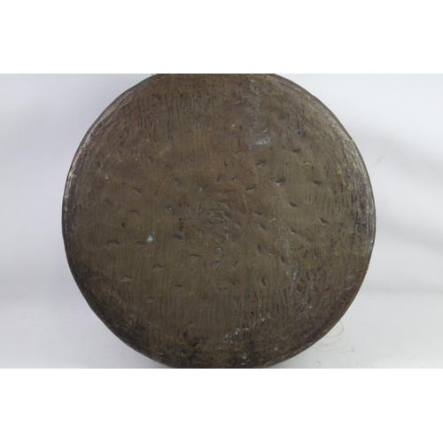 479 - Antique Bronze / Brass Gong Ceremonial Suspended 5.2kg 16