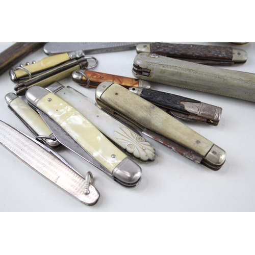 493 - 15 x Vintage Assorted Pocket KNIVES